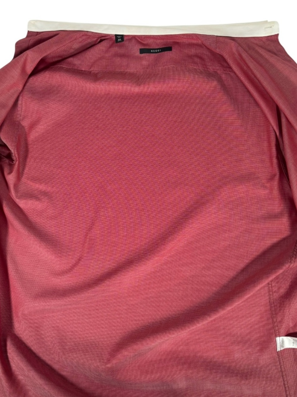 Gucci Red and White Dress Shirt with Long Sleeves - Picture 4 of 4